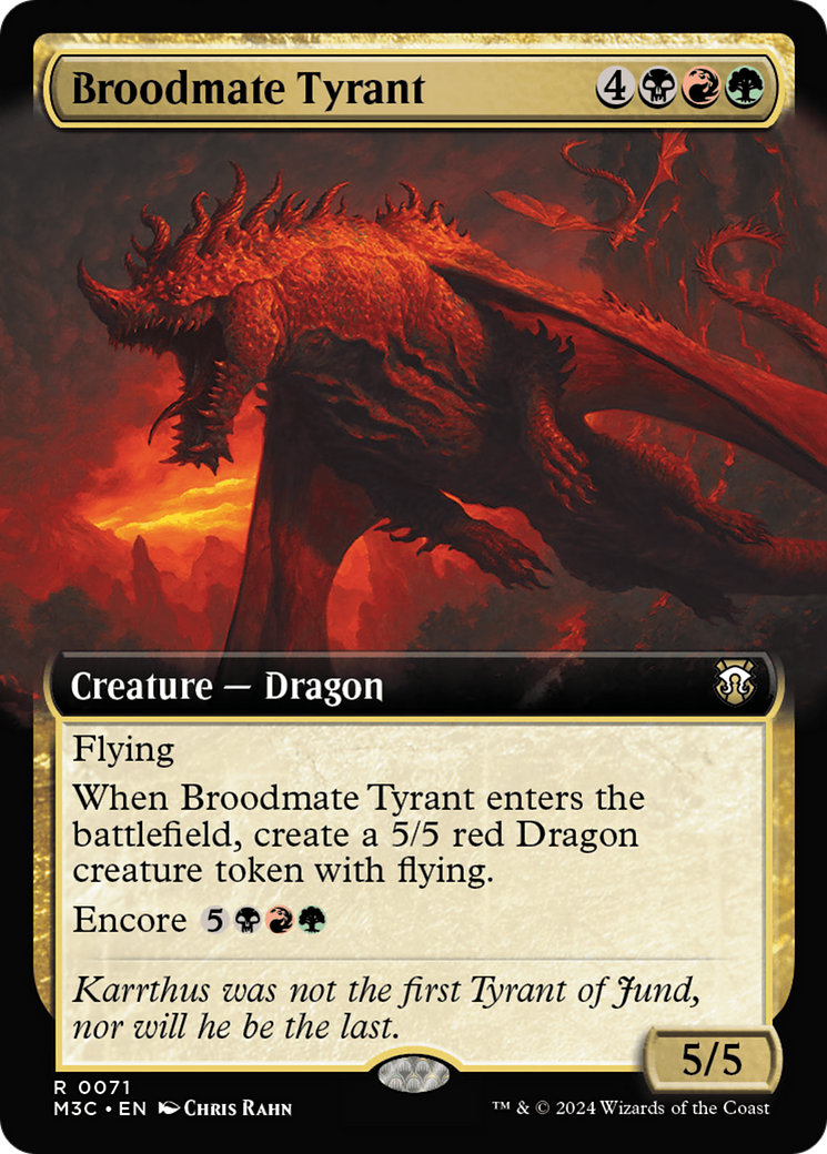 Broodmate Tyrant (Extended Art) [Modern Horizons 3 Commander] | Pegasus Games WI