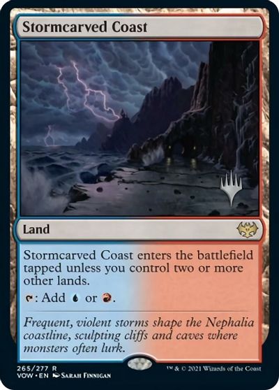 Stormcarved Coast (Promo Pack) [Innistrad: Crimson Vow Promos] | Pegasus Games WI