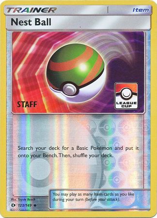 Nest Ball (123/149) (League Promo Staff) [Sun & Moon: Base Set] | Pegasus Games WI
