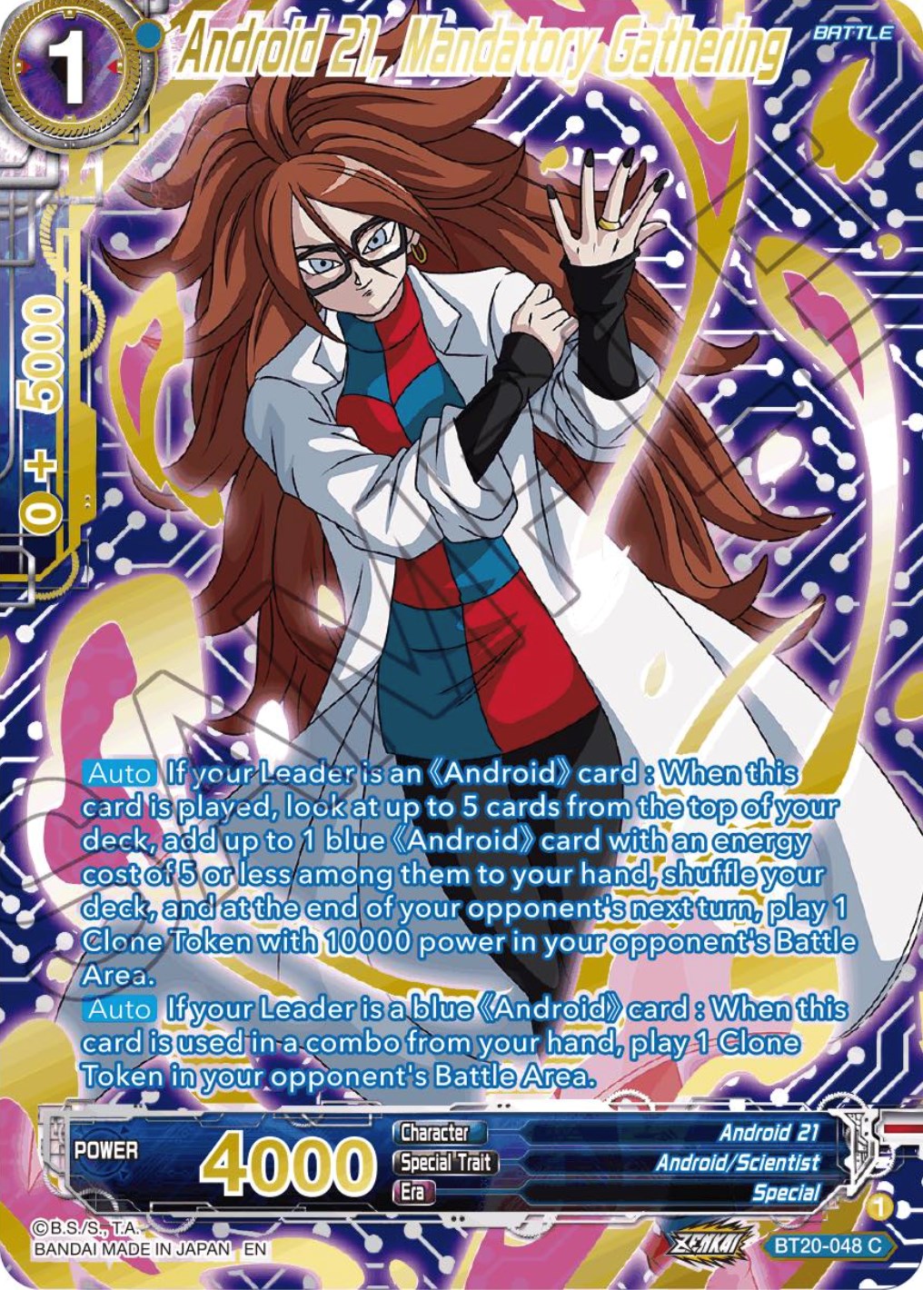 Android 21, Mandatory Gathering (Gold-Stamped) (BT20-048) [Power Absorbed] | Pegasus Games WI