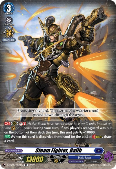 Steam Fighter, Balih (D-SS02/005EN) [Stride Deckset -Chronojet-] | Pegasus Games WI