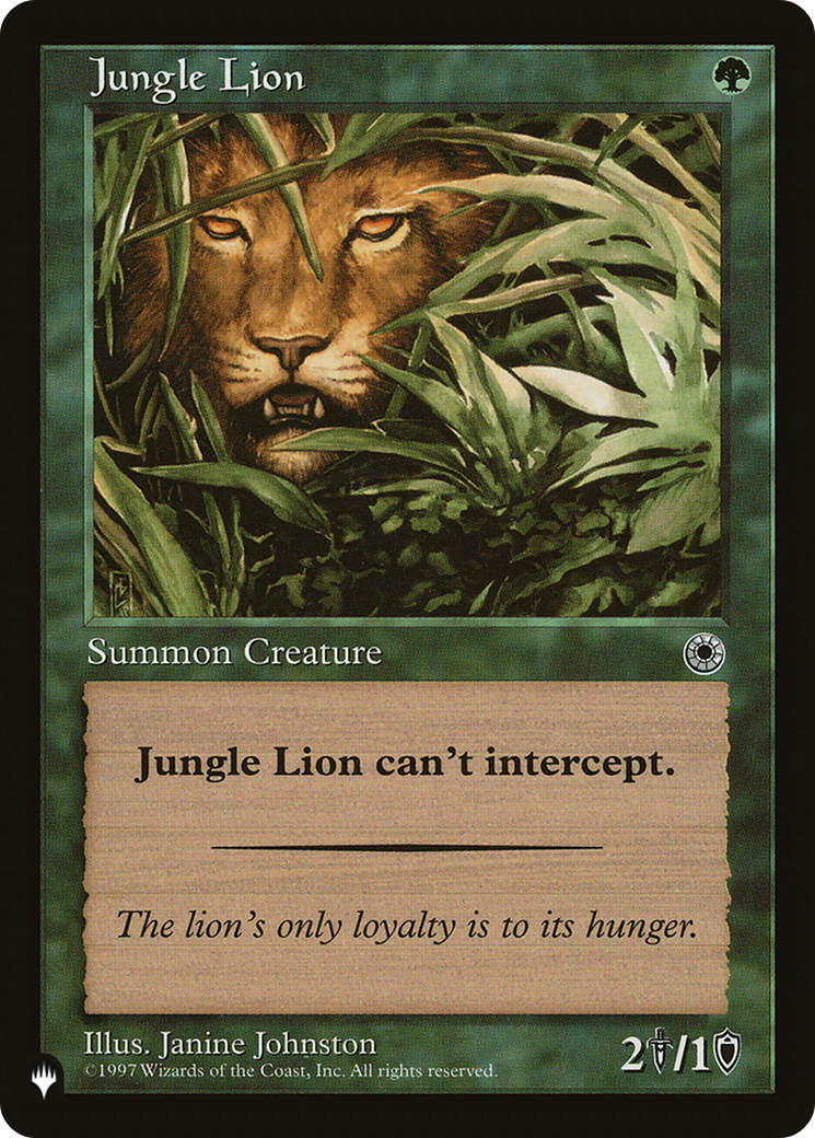 Jungle Lion [The List] | Pegasus Games WI