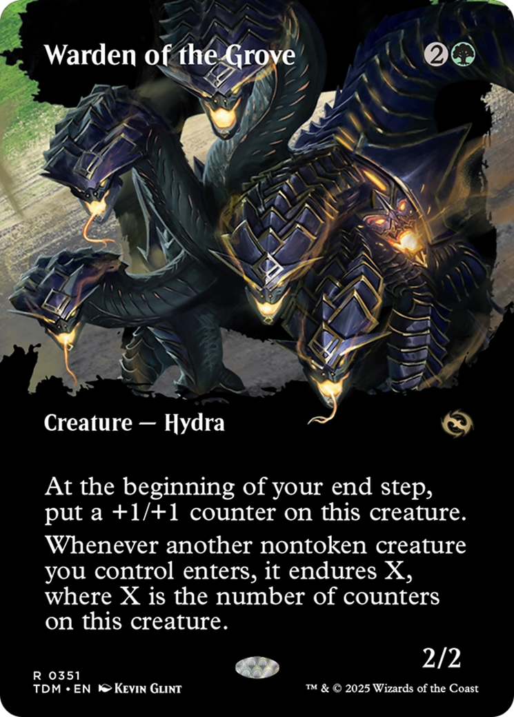 Warden of the Grove (Borderless) [Tarkir: Dragonstorm] | Pegasus Games WI