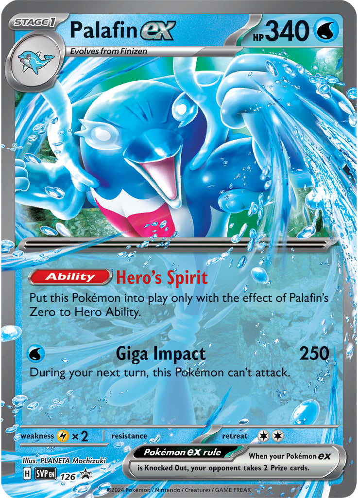 Palafin ex (126) (Jumbo Card) [Scarlet & Violet: Black Star Promos] | Pegasus Games WI