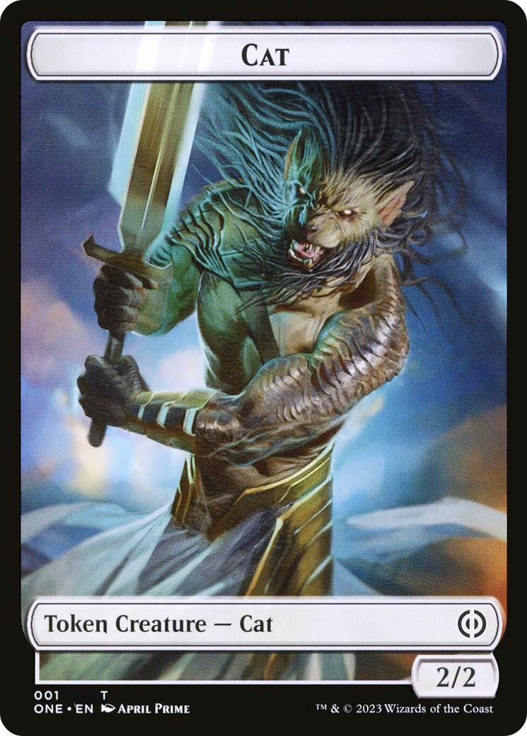 Cat Token [Phyrexia: All Will Be One Tokens] | Pegasus Games WI