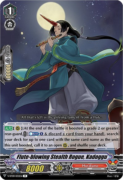 Flute-blowing Stealth Rogue, Kadoggu (V-BT09/032EN) [Butterfly d'Moonlight] | Pegasus Games WI