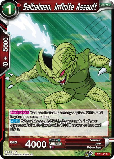Saibaiman, Infinite Assault (EB1-006) [Battle Evolution Booster] | Pegasus Games WI