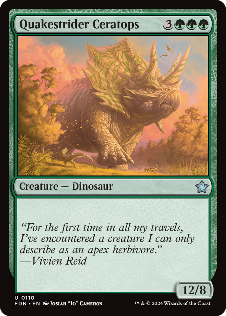 Quakestrider Ceratops [Foundations] | Pegasus Games WI