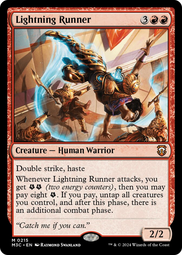 Lightning Runner (Ripple Foil) [Modern Horizons 3 Commander] | Pegasus Games WI