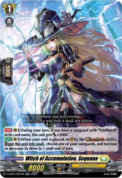 Witch of Accumulation, Sequana (D-BT07/027EN) [Raging Flames Against Emerald Storm] | Pegasus Games WI