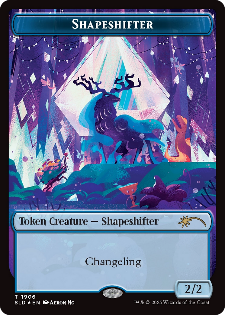 Shapeshifter Token (1906) (Double Rainbow Foil) [Secret Lair Drop Series] | Pegasus Games WI