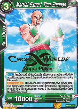 Martial Expert Tien Shinhan (Super Player Stamped) (BT2-083) [Tournament Promotion Cards] | Pegasus Games WI