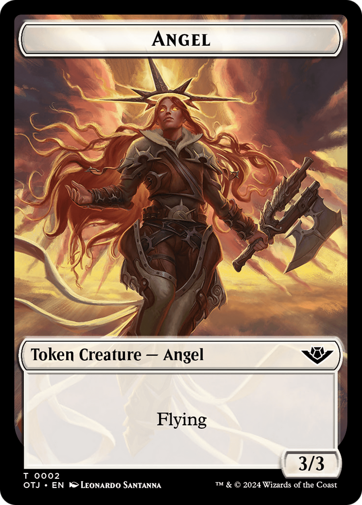 Angel Token [Outlaws of Thunder Junction Tokens] | Pegasus Games WI