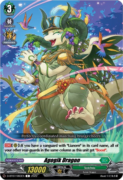 Agogik Dragon (D-BT07/083EN) [Raging Flames Against Emerald Storm] | Pegasus Games WI