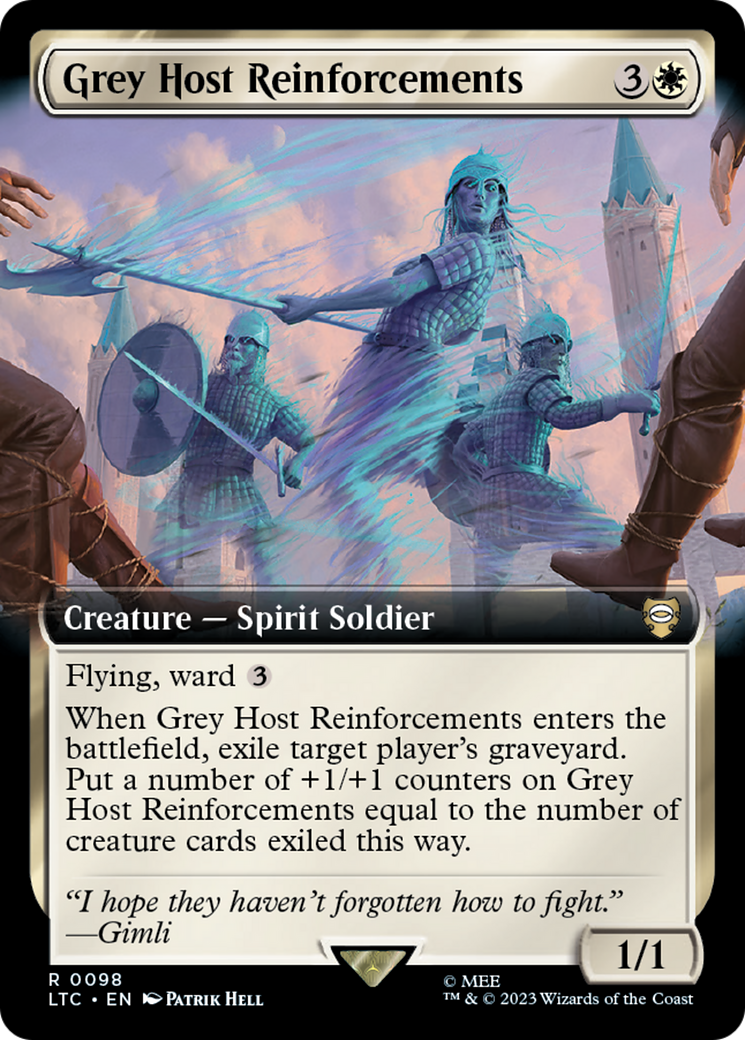 Grey Host Reinforcements (Extended Art) [The Lord of the Rings: Tales of Middle-Earth Commander] | Pegasus Games WI