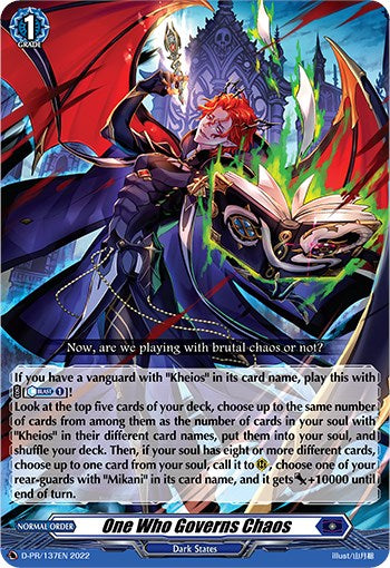One Who Governs Chaos (D-PR/137EN) [D Promo Cards] | Pegasus Games WI