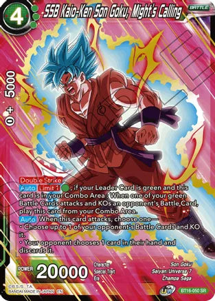 SSB Kaio-Ken Son Goku, Might's Calling (BT16-050) [Realm of the Gods] | Pegasus Games WI