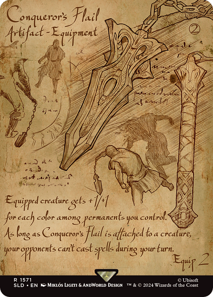 Conqueror's Flail (Rainbow Foil) [Secret Lair Drop Series] | Pegasus Games WI