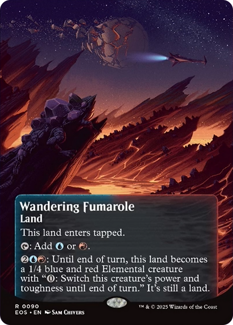 Wandering Fumarole (0090) (Borderless) [Edge of Eternities: Stellar Sights] | Pegasus Games WI