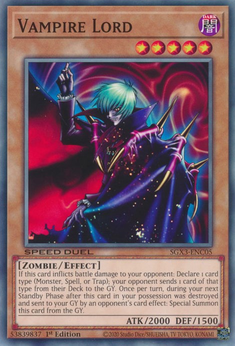 Vampire Lord [SGX3-ENC05] Common | Pegasus Games WI