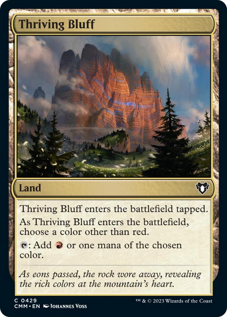Thriving Bluff [Commander Masters] | Pegasus Games WI