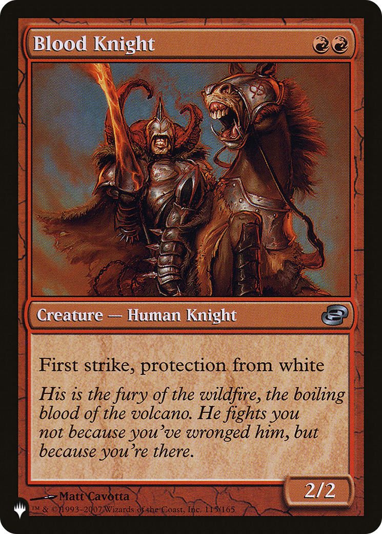 Blood Knight [The List] | Pegasus Games WI