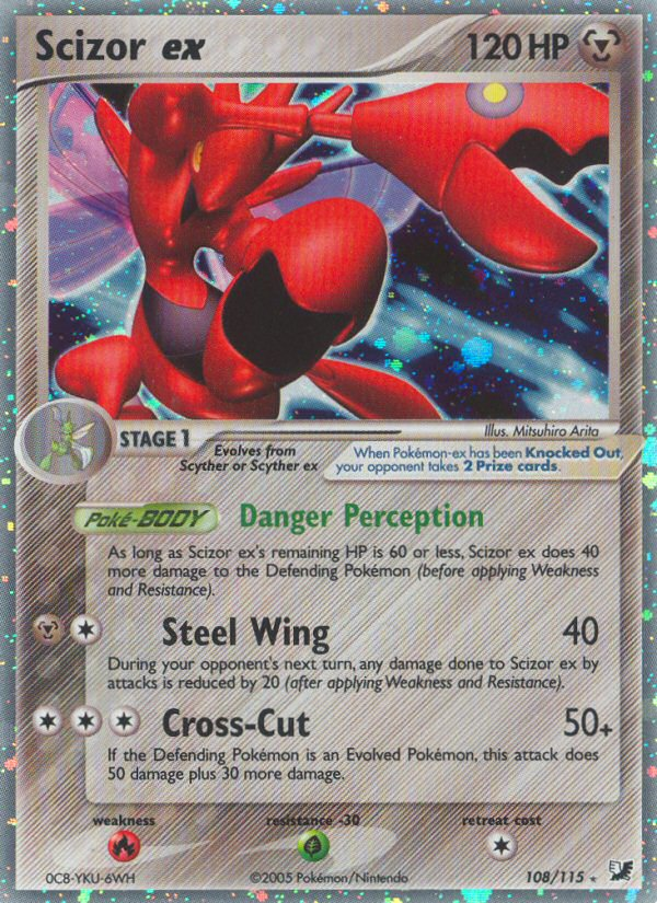 Scizor ex (108/115) [EX: Unseen Forces] | Pegasus Games WI