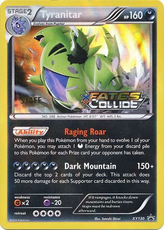 Tyranitar (XY130) (Staff) [XY: Black Star Promos] | Pegasus Games WI