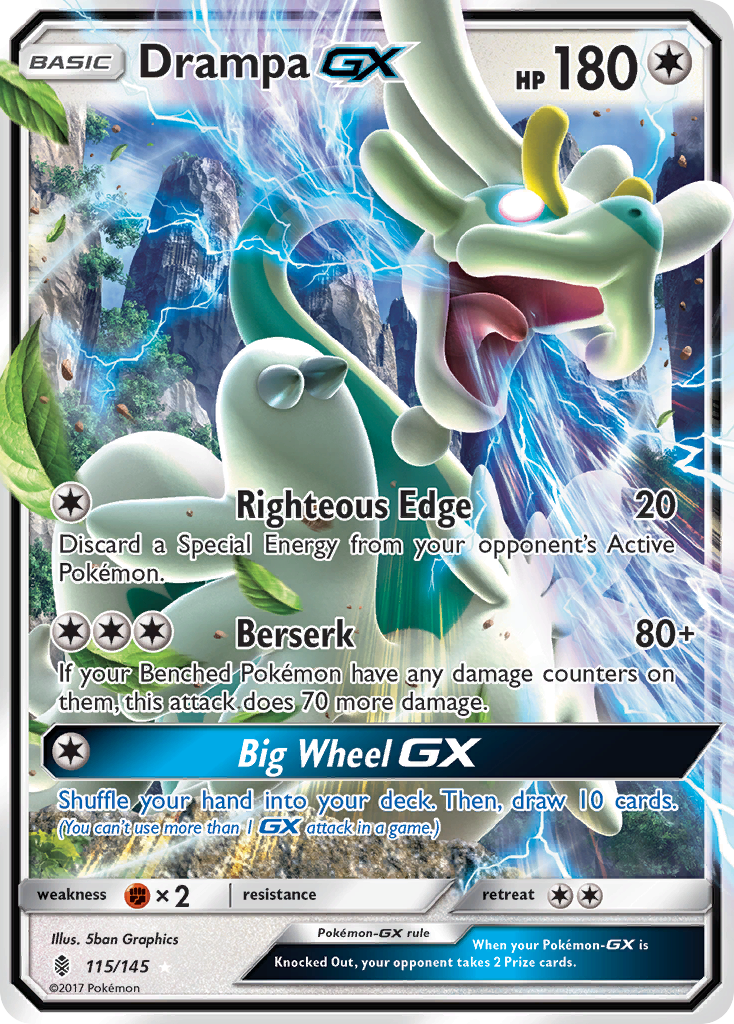 Drampa GX (115/145) [Sun & Moon: Guardians Rising] | Pegasus Games WI