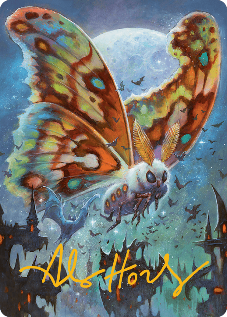 Luminous Broodmoth Art Card (Gold-Stamped Signature) [Bloomburrow Art Series] | Pegasus Games WI