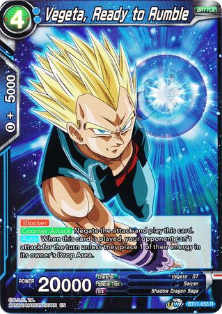 Vegeta, Ready to Rumble (BT11-053) [Vermilion Bloodline 2nd Edition] | Pegasus Games WI