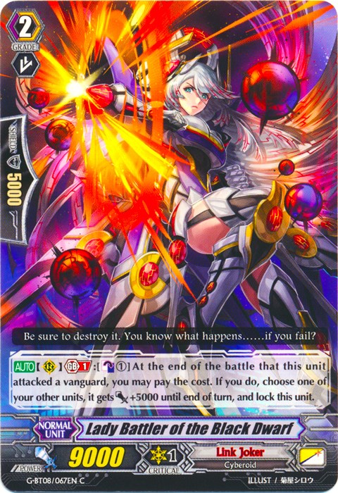 Lady Battler of the Black Dwarf (G-BT08/067EN) [Absolute Judgment] | Pegasus Games WI
