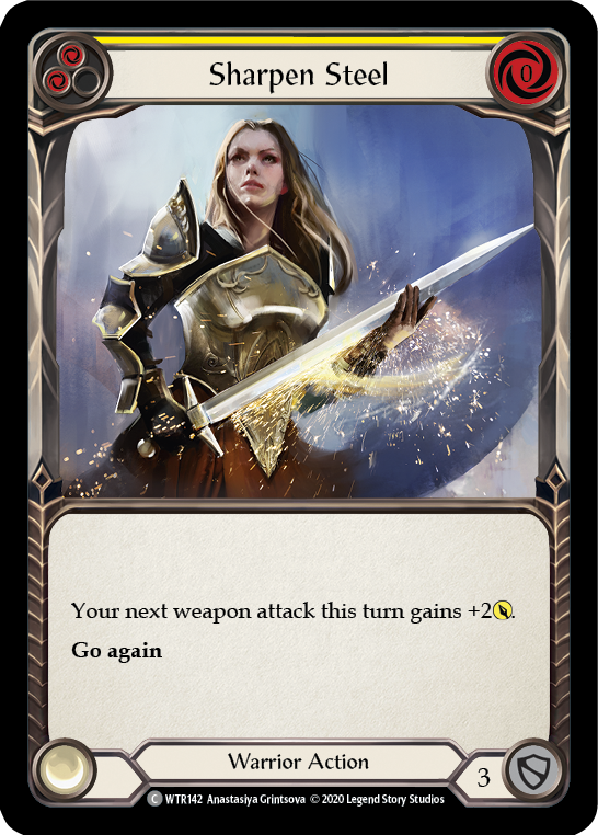 Sharpen Steel (Yellow) [U-WTR142] (Welcome to Rathe Unlimited)  Unlimited Normal | Pegasus Games WI