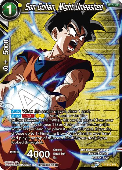 Son Gohan, Might Unleashed (Winner Stamped) (P-349) [Tournament Promotion Cards] | Pegasus Games WI