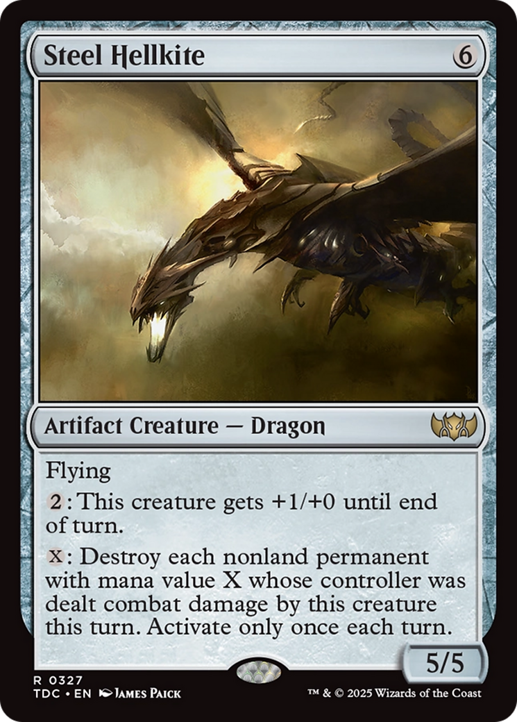 Steel Hellkite [Tarkir: Dragonstorm Commander] | Pegasus Games WI
