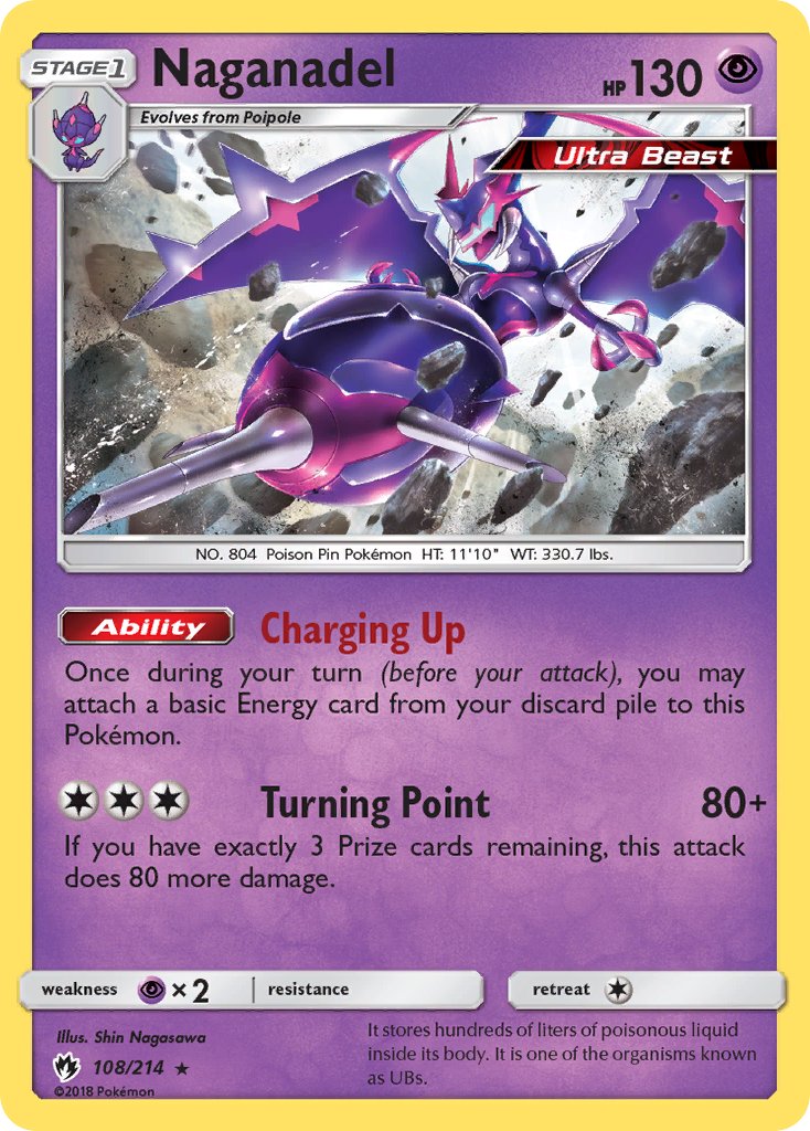 Naganadel(108/214) (Theme Deck Exclusive) [Sun & Moon: Lost Thunder] | Pegasus Games WI