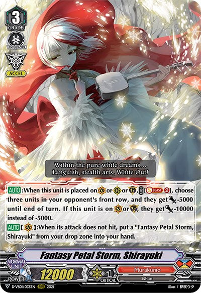 Fantasy Petal Storm, Shirayuki (D-VS01/035EN) [V Clan Collection Vol.1] | Pegasus Games WI