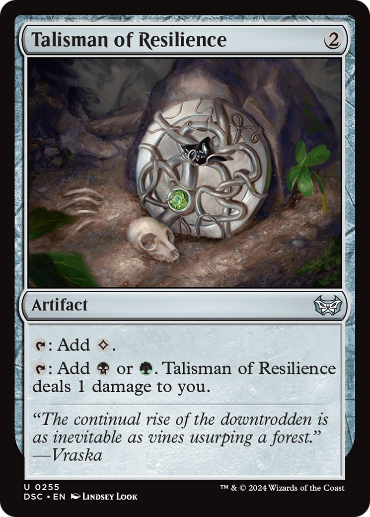 Talisman of Resilience [Duskmourn: House of Horror Commander] | Pegasus Games WI