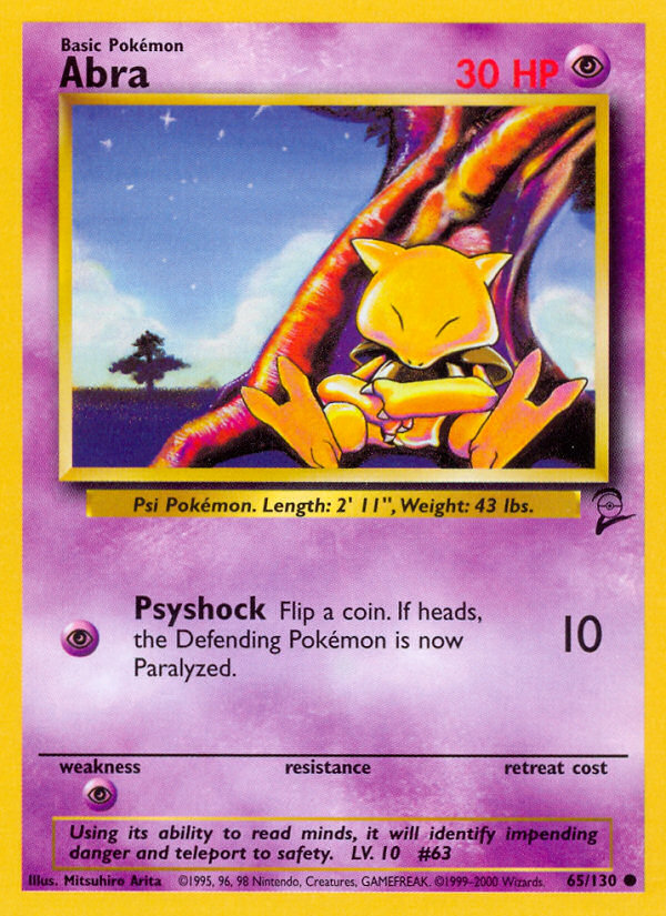Abra (65/130) [Base Set 2] | Pegasus Games WI