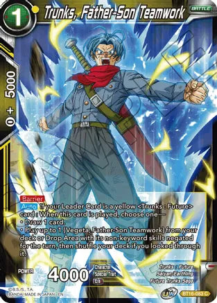 Trunks, Father-Son Teamwork (BT16-083) [Realm of the Gods] | Pegasus Games WI