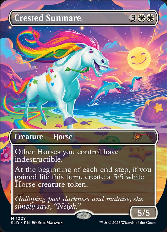 Crested Sunmare (Borderless) [Secret Lair Drop Series] | Pegasus Games WI