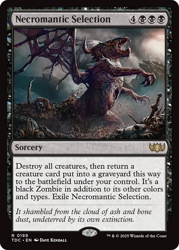 Necromantic Selection [Tarkir: Dragonstorm Commander] | Pegasus Games WI
