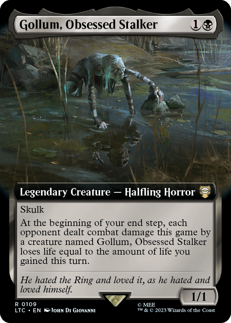 Gollum, Obsessed Stalker (Extended Art) [The Lord of the Rings: Tales of Middle-Earth Commander] | Pegasus Games WI