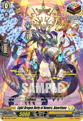 Light Dragon Deity of Honors, Amartinoa (Hot Stamped) (BSF2021/VGD04) [Bushiroad Event Cards] | Pegasus Games WI