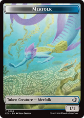 Shapeshifter // Merfolk Double-Sided Token [Lorwyn Eclipsed Tokens] | Pegasus Games WI
