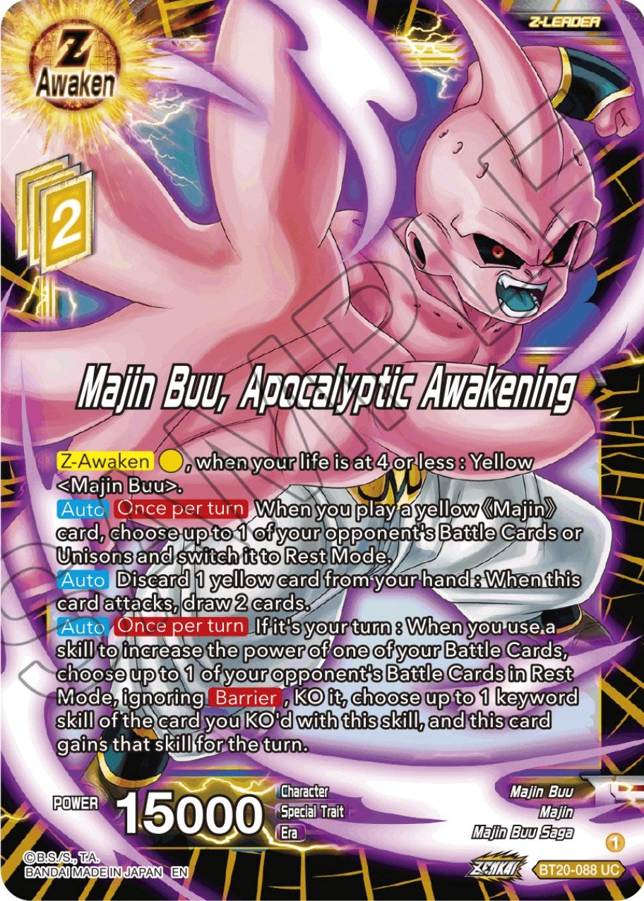 Majin Buu, Apocalyptic Awakening (BT20-088) [Power Absorbed] | Pegasus Games WI