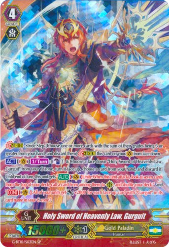 Holy Sword of Heavenly Law, Gurguit (G-BT10/S03EN) [Raging Clash of the Blade Fangs] | Pegasus Games WI