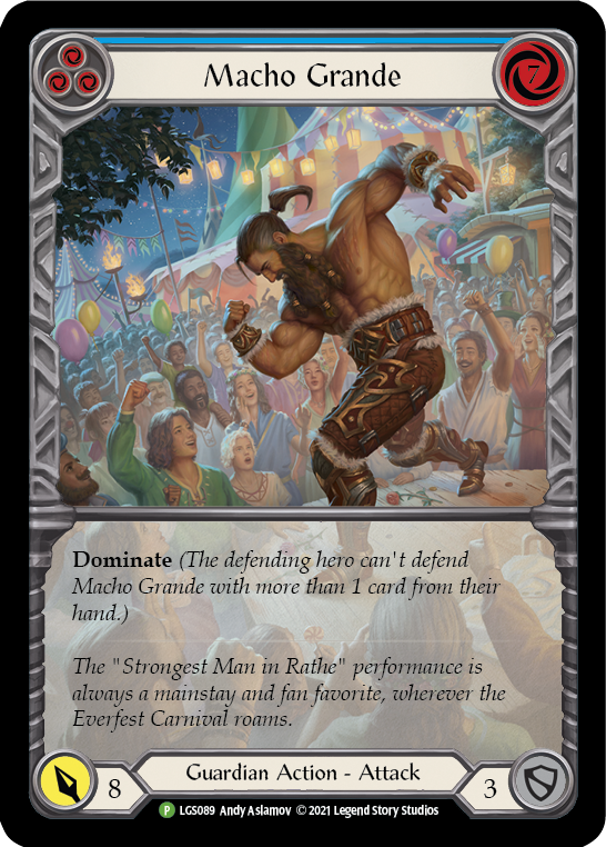 Macho Grande (Blue) [LGS089] (Promo)  Rainbow Foil | Pegasus Games WI