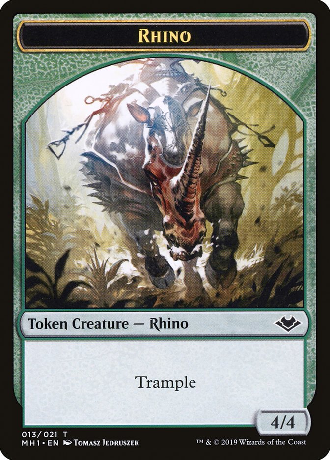Illusion (005) // Rhino (013) Double-Sided Token [Modern Horizons Tokens] | Pegasus Games WI