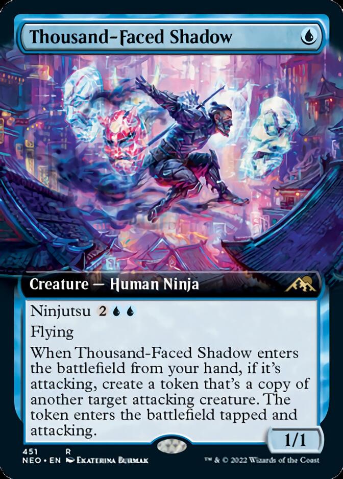 Thousand-Faced Shadow (Extended Art) [Kamigawa: Neon Dynasty] | Pegasus Games WI